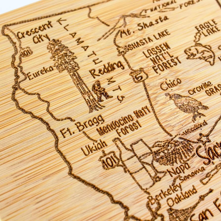 ネイティブアメリカン➳カッティングボード壁掛け✨✨ Amazon | Totally Bamboo A Slice of Life カリフォルニア